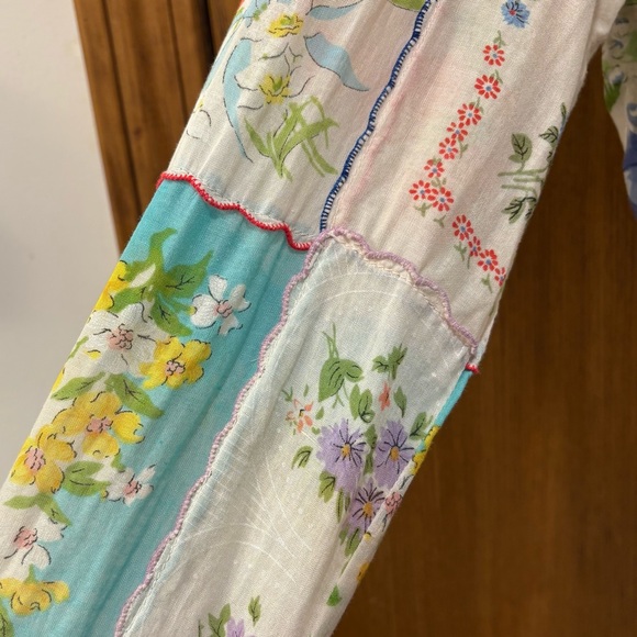 Vintage Laundry by Shelli Segal floral patchwork top, medium - Picture 7 of 11